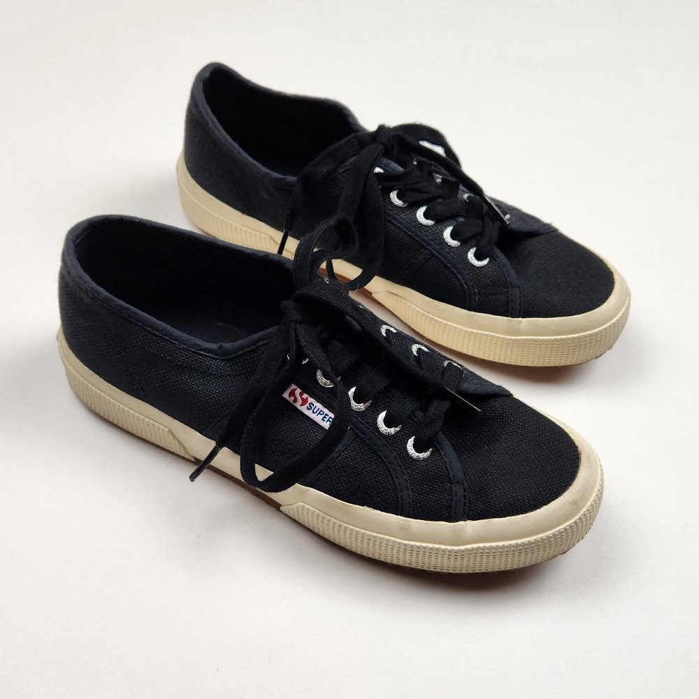 Superga Cotu Classic 2750 Black Unisex sz 6.5W / 5M